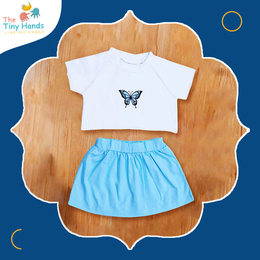 Butterfly Skirt Set