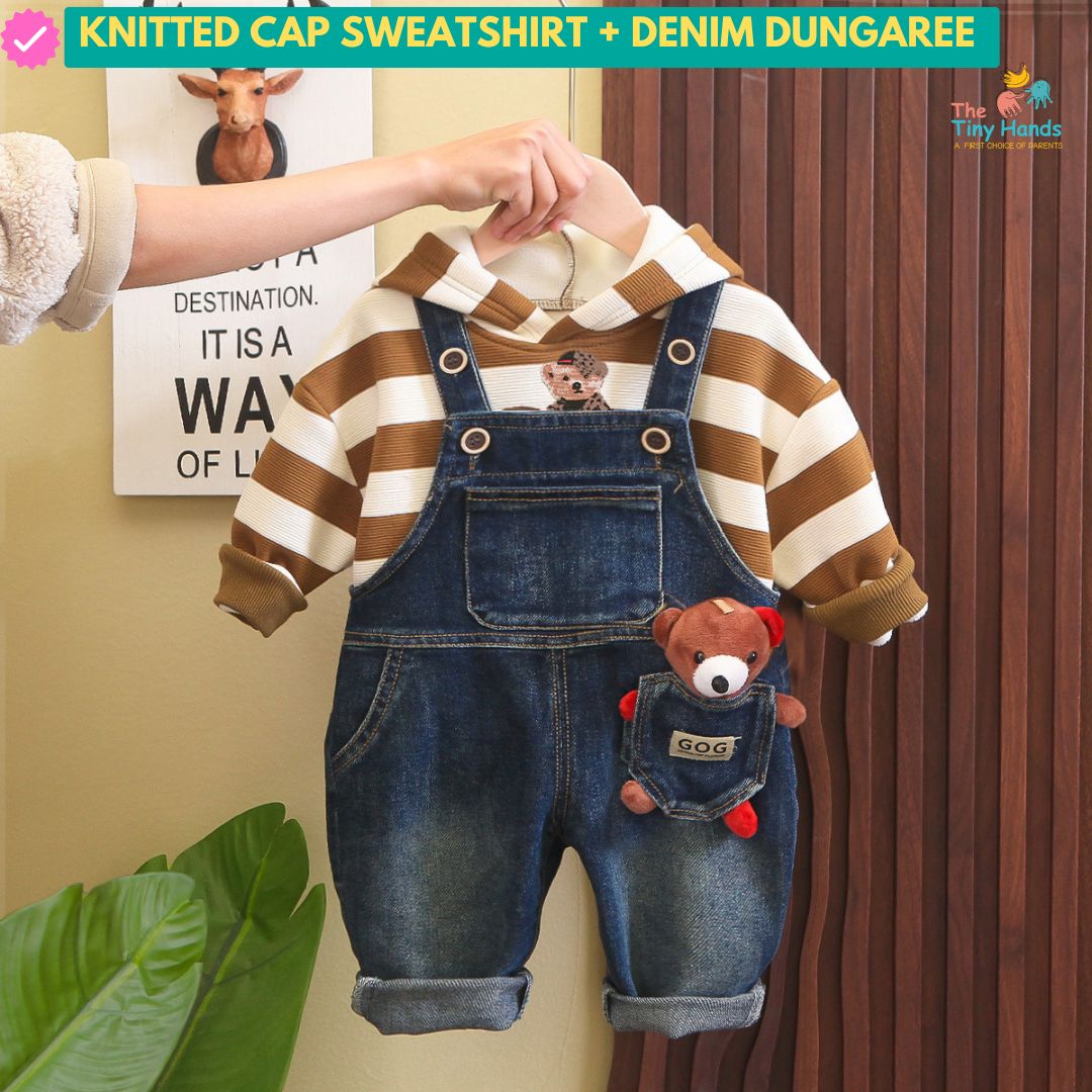 Denim Dungaree Dress Boy Dangri Dress Kids Cotton Denim Dungarees