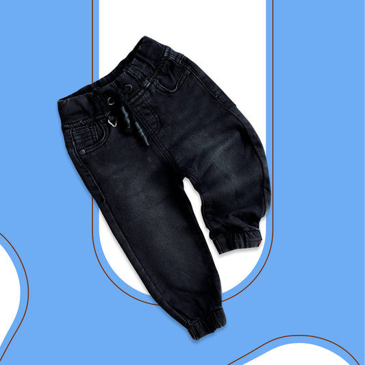 Black Denim Baggy Pants