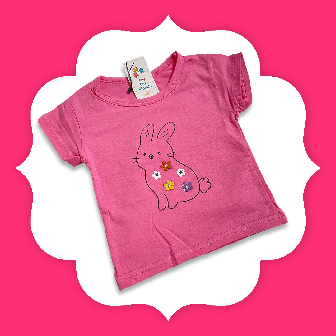 Pink and Lime Green Tees Combo - Main Image