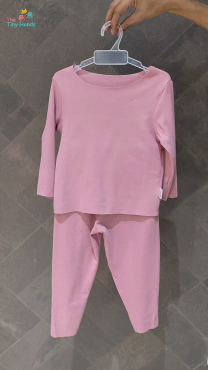 Pink Full Sleeves Pants Set